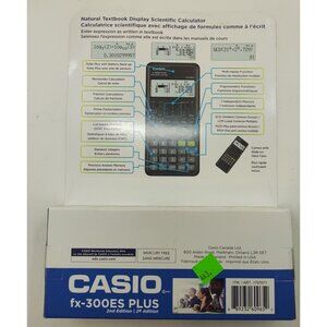 Casio FX-300ES Plus 2nd Edition Scientific Calculator School Math Tool
